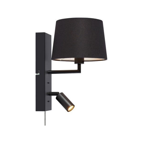 Juodas LED sieninis šviestuvas (ilgis 28,5 cm) Como - Markslöjd