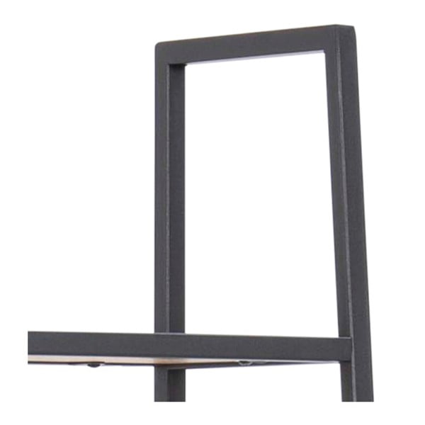 Pastatoma lentyna juodos spalvos/natūralios spalvos iš ąžuolo 77x175 cm Seaford – Actona-image-4