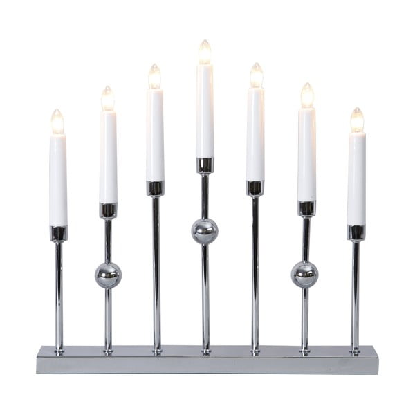 Sidabrinė žvakidė Star Trading Gustavo, aukštis 37 cm