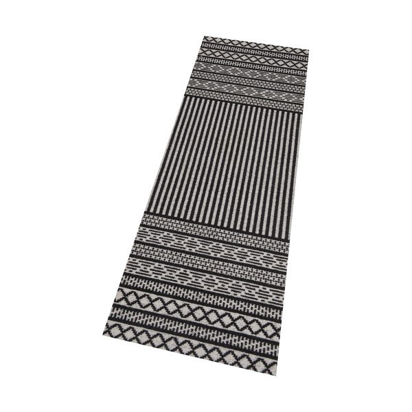 Kreminės ir juodos spalvos kilimas Zala Living Cook & Clean Lani, 60 x 180 cm-image-3