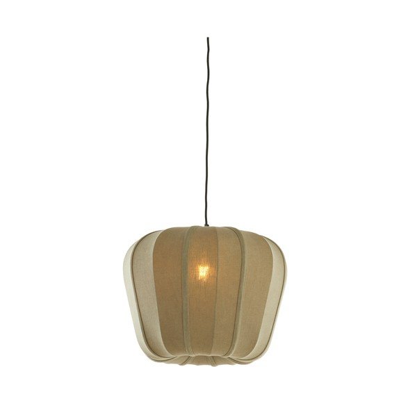 Žalios spalvos kabantis šviestuvas su tekstiliniu gaubtu Zubedo – Light & Living-image-3