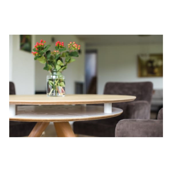 Geltonas valgomojo stalas Ragaba Triad-image-4