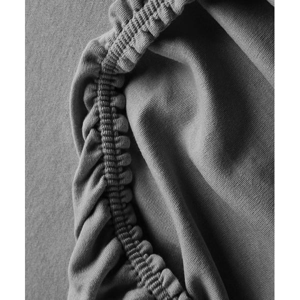 Iš ranforce medvilnės dvigulė/itin ilga patalynė pilkos spalvos/smėlio spalvos su paklode/4 dalių 200x220 cm – Mila Home-image-1