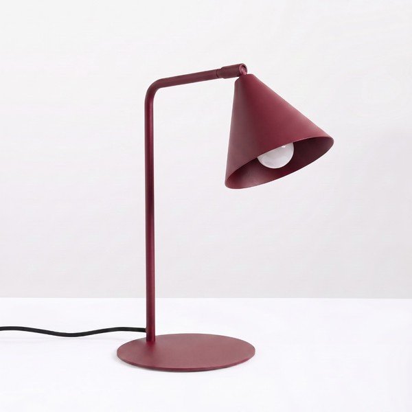 Bordo spalvos iš plieno stalinis šviestuvas su sulankstoma konstrukcija (aukštis 35 cm) Zylo – Sollux-image-4
