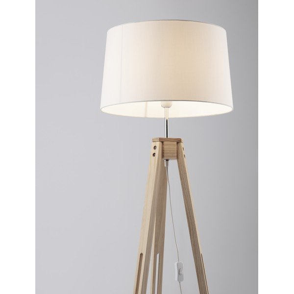 Baltos spalvos/natūralios spalvos pastatomas šviestuvas (aukštis 145 cm) Leroy – Nova Luce-image-2