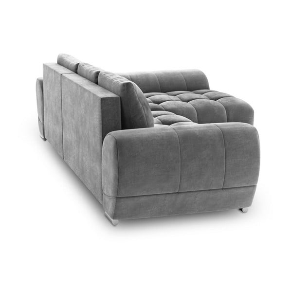 Pilka sofa-lova su aksomo apmušalais Windsor & Co Sofos Nuage, dešinysis kampas-image-2