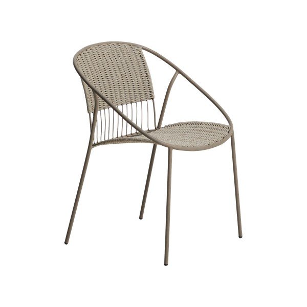 Taupe spalvos sodo kėdė Atrani – Kave Home