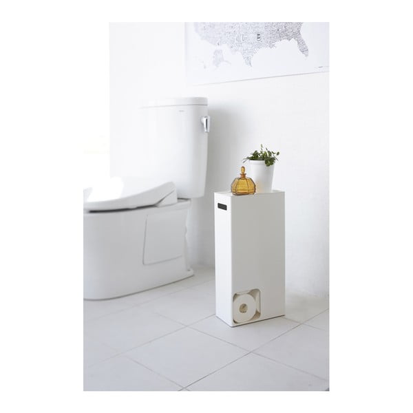 Baltas tualetinio popieriaus dozatorius YAMAZAKI Rin Stocker-image-1