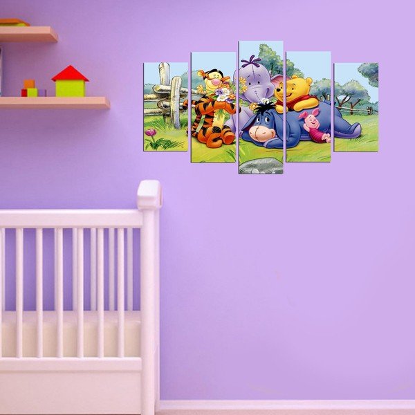 5 dalių paveikslas Winnie the Pooh-image-1