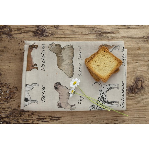 2 servetėlių rinkinys Little Nice Things Dog Types, 47 x 65 cm-image-1