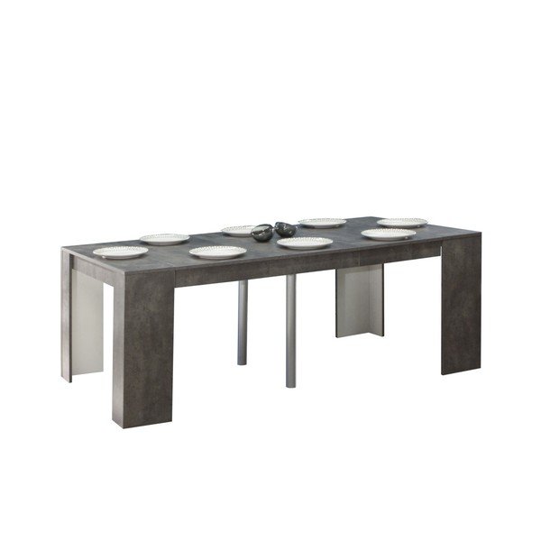 Pilkas sulankstomas valgomojo stalas TemaHome Elastinis-image-2