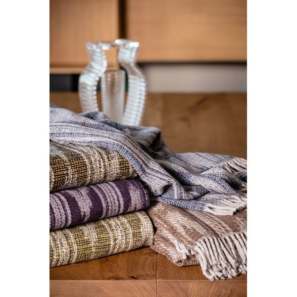 Mėlynas medvilninis pledas Euromant Zanzibar, 140 x 180 cm-image-2