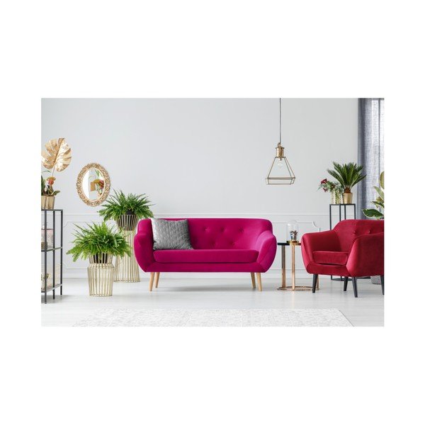 Rožinė dvivietė sofa Mazzini Sofas Amelie-image-2