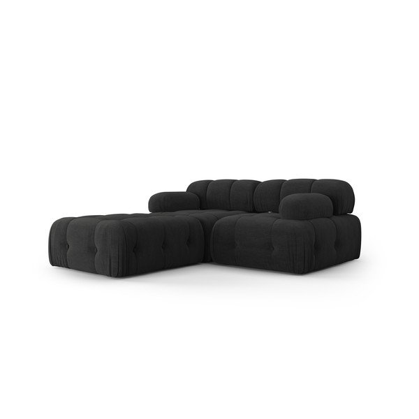 Kampinė sofa juodos spalvos Ferento – Cosmopolitan Design-image-3