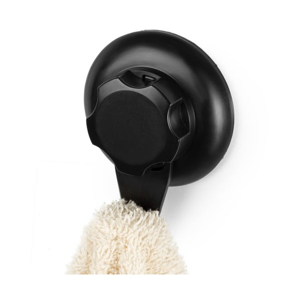 Juodas sieninis kabliukas Compactor Bestlock Black Single Hook-image-4