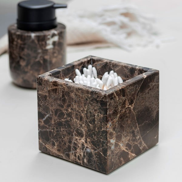 Iš marmuro vonios organizatorius tamsiai rudos spalvos vatos diskeliams Marble – Mette Ditmer Denmark-image-1