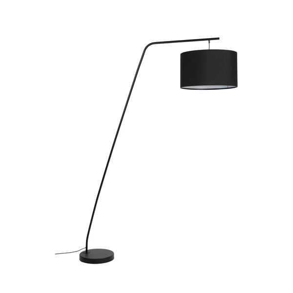 Pastatomas šviestuvas juodos spalvos (aukštis 220 cm) su tekstiliniu gaubtu Martine – White Label
