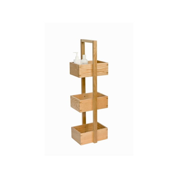 Ąžuolinis vonios kambario stovas Wireworks Caddy Mezza, aukštis 84 cm-image-1