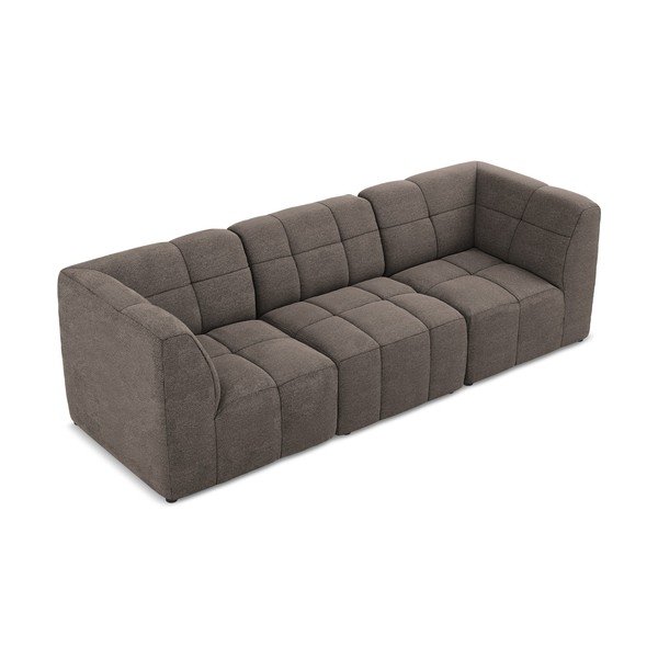 Rudos spalvos sofa iš boucle 255 cm Aloha – Makamii-image-2