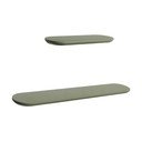 Žalios spalvos sieninės lentynos 2 vnt. 55 cm Arely – Kave Home