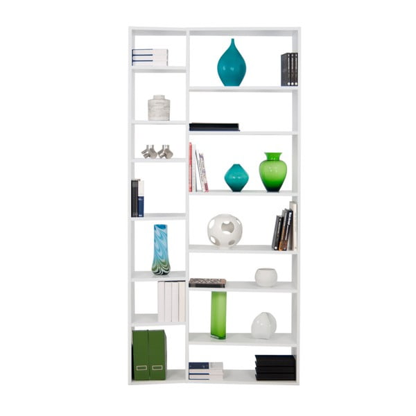 Knygų spinta  baltos spalvos 108x224 cm Valsa – TemaHome-image-4