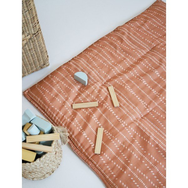 Vaikų žaidimų kilimėlis oranžinės spalvos Nepo Terracotta – Nattiot-image-2