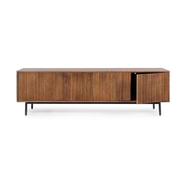 Natūralios spalvos iš mango masyvo TV spintelė 170x50x40 cm Tadita – Bizzotto-image-3