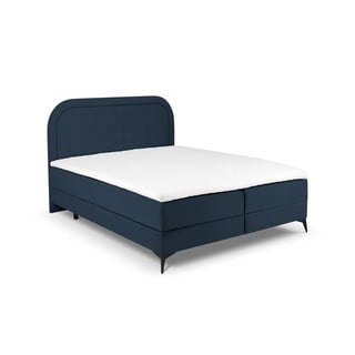 Tamsiai mėlyna lova su dėže 160x200 cm Eclipse - Cosmopolitan Design