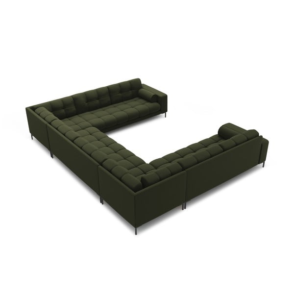 Kampinė sofa žalios spalvos („U“ formos) Bali – Cosmopolitan Design-image-4