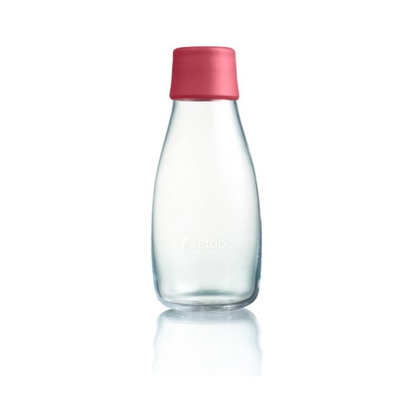 Aviečių rožinės spalvos stiklinis buteliukas ReTap, 300 ml