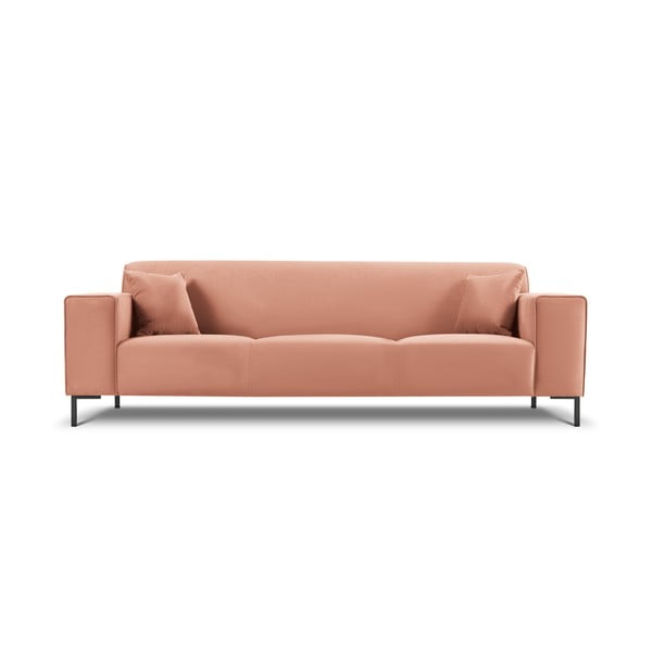 Rožinė aksominė sofa Cosmopolitan Design Siena