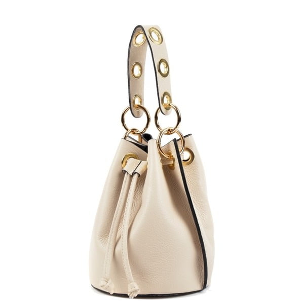 Smėlio spalvos odinė rankinė Roberta M Tera Beige-image-3