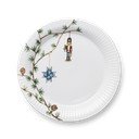 Baltos spalvos iš porceliano  lėkštė su Kalėdų motyvu ø 27 cm Hammershøi Christmas – Kähler Design