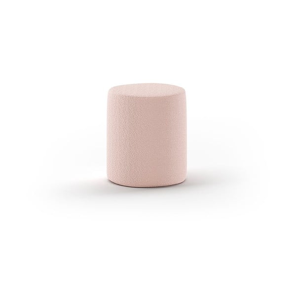 Vaikiškas pufas šviesiai rožinės spalvos iš boucle MOON – Vipack