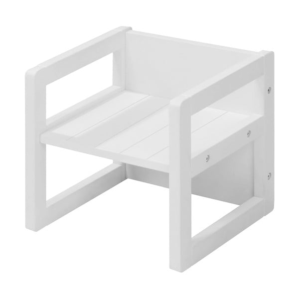 Baltos spalvos vaikiška kėdė – Roba