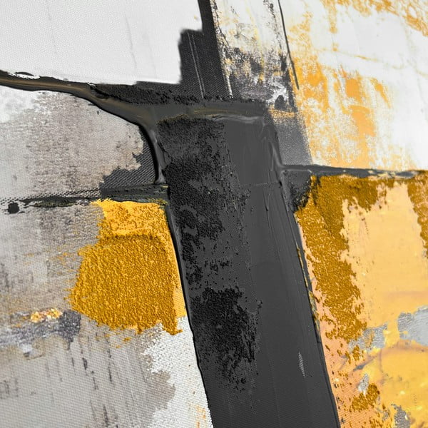 Paveikslas su rankomis dažytais elementais 70x100 cm Jade – Styler-image-4