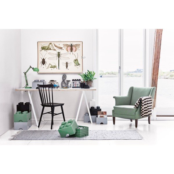 Pilka daiktadėžė su dviem stalčiais LEGO®-image-2