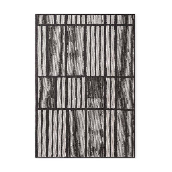 Juodos spalvos/kreminės spalvos lauko ir vidaus kilimas 160x230 cm Haringey Allington – Ted Baker