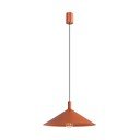 Raudonos plytų spalvos iš plieno kabantis šviestuvas ø 40 cm Zylo – Sollux