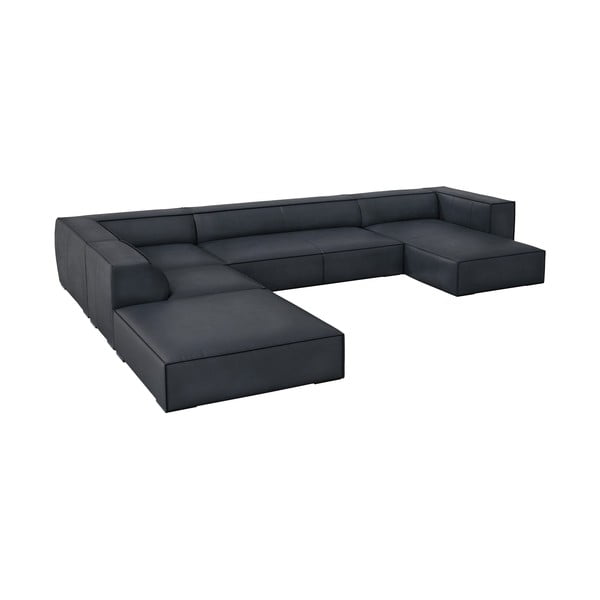 Iš odos kampinė sofa tamsiai mėlynos spalvos (su kairiuoju kampu) Madame – Windsor & Co Sofas-image-1
