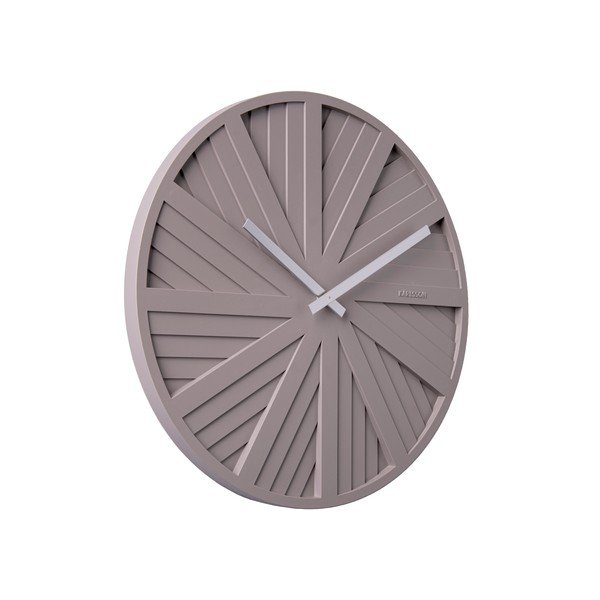 Pilkas sieninis laikrodis Karlsson Slides, ø 40 cm-image-1