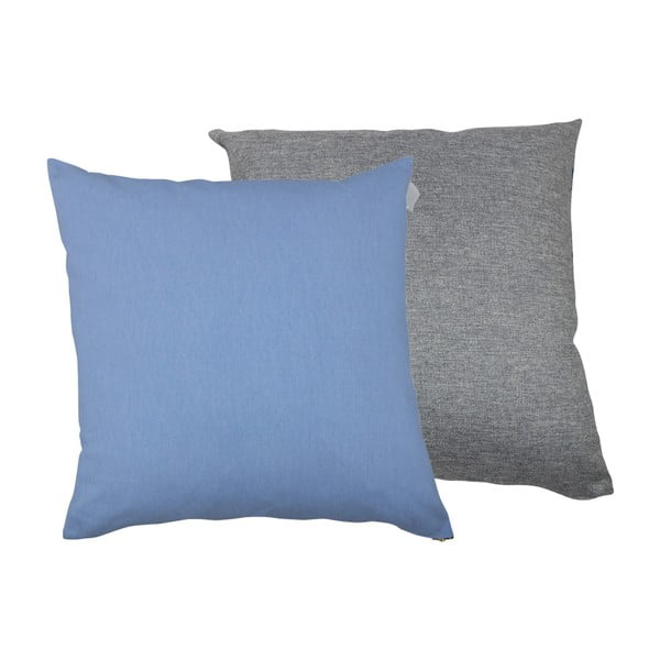2 pagalvių rinkinys su užpildu Karup Deco Cushion Blue Breeze/Granite Grey, 45 x 45 cm