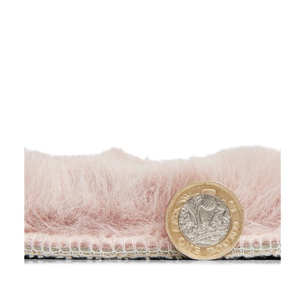 Rožinis apvalus kilimas Think Rugs Teddy, ⌀ 120 cm-image-3