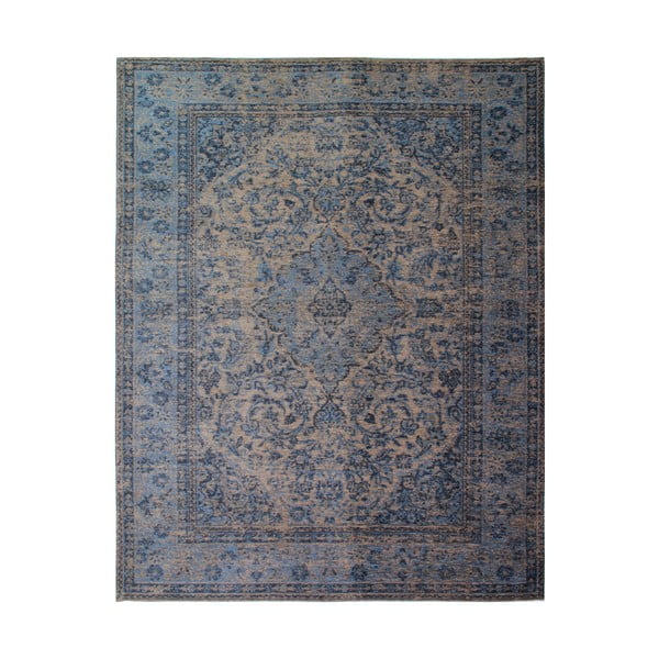 Mėlynas rankomis austas kilimas "Flair Rugs Palais", 200 x 290 cm