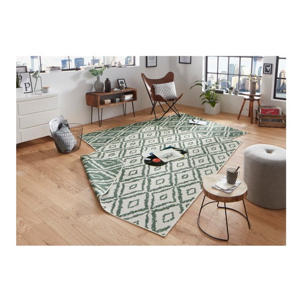 Žalios ir baltos spalvos lauko kilimas NORTHRUGS Rio, 200 x 290 cm-image-4