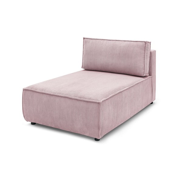 Modulinė sofa šviesiai rožinės spalvos iš kordinio velveto (kintama) Nihad modular – Bobochic Paris