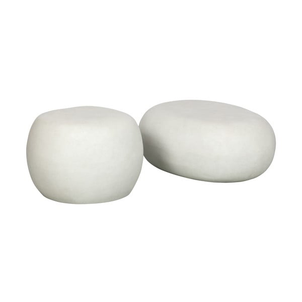 Kavos staliukas baltos spalvos 49x65 cm Pebble – vtwonen-image-2