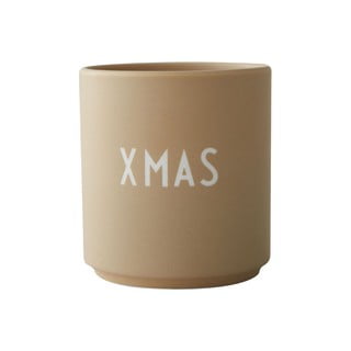Smėlio spalvos dirbtinio porceliano puodelis Design Letters Favourite, 0,25 l