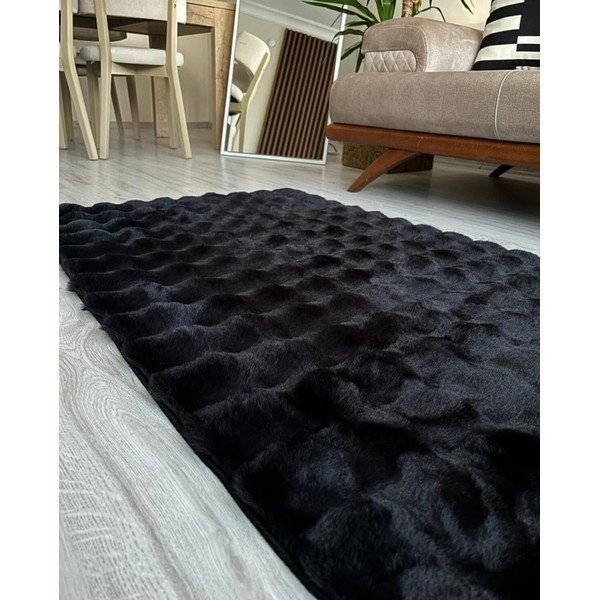 Skalbiamas kilimas juodos spalvos 150x230 cm Bubble Black – Mila Home-image-2