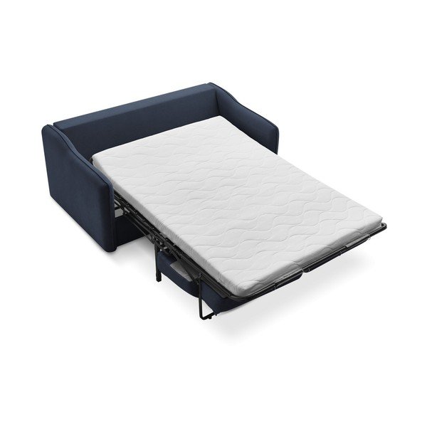 Tamsiai mėlynos spalvos sofa miegojimui/sulankstoma 178 cm Lenny – Bobochic Paris-image-4